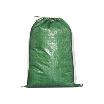卡美瑞 加抽绳收口覆膜防水编织袋，KMR-60100-FM 60*100cm，材质：聚丙烯，颜色：绿色 售卖规格：1个