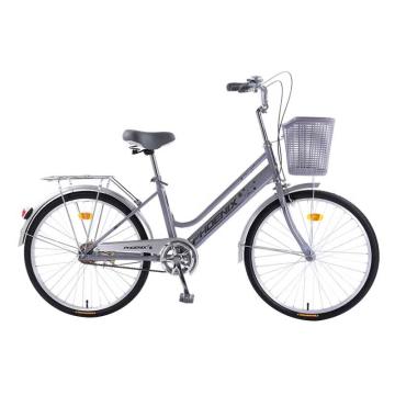 凤凰 男女通用自行车，YX-WSP灰紫色 26寸 单速 碳钢车架 铝合金轮圈 维斯帕 售卖规格：1辆