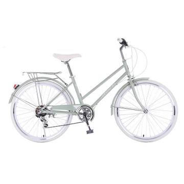 凤凰 女士自行车，小清新 绿 24寸 碳钢车架 铝合金轮圈 售卖规格：1辆