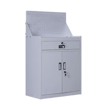 京图尚冠 一抽带挂板工具柜，JG219 720×420×1230mm,灰白色 售卖规格：1台