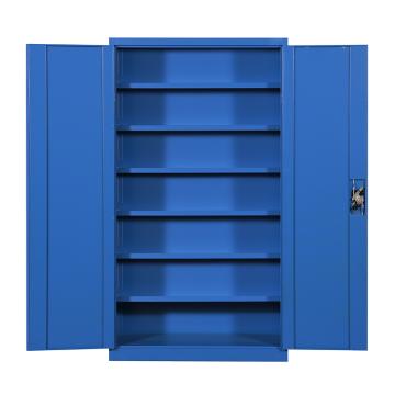 京图尚冠 重型工具柜双开门内含六层隔板，JG256 1000×500×1800mm,1000×500×1800mm全蓝色 售卖规格：1台