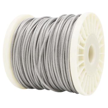 冰禹 304不锈钢透明包塑钢丝绳，BYC-115,2mm/3mm 结构7*7 售卖规格：1个