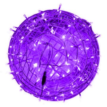 苏识 LED户外藤球灯，SS-TQD05 紫色 φ20cm 220V 3W 售卖规格：1个