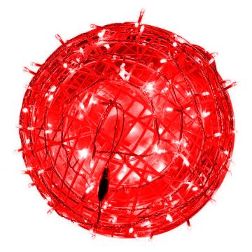 苏识 LED户外藤球灯，SS-TQD08 红色 φ30cm 220V 3W 售卖规格：1个