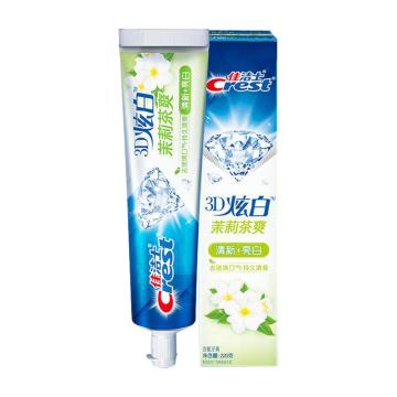 佳洁士/Crest 牙膏，3D炫白（茉莉茶爽）升级为220克 售卖规格：1支