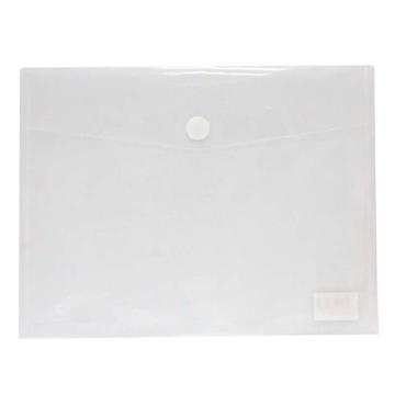 史泰博 粘扣文件袋，NP1030 透明色 A4（12只/包） 售卖规格：1只