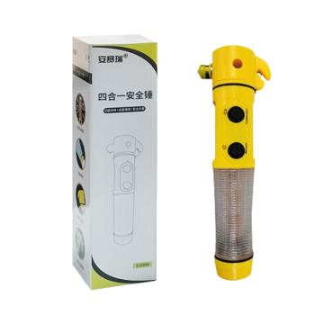 安赛瑞 4合1安全锤，310066 黄色19.3×7.3×3.1cm 售卖规格：1个