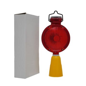 安赛瑞 太阳能路锥警示灯，LED光源，红色灯头，Ф175×380mm，14489 售卖规格：1个