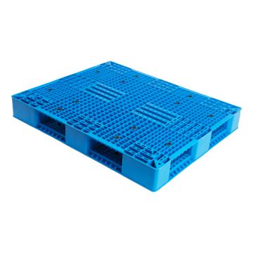 功成狮 塑料托盘,双面网格,尺寸:1200×1000×150mm,动载:2t,静载:8t,蓝色,加8根钢管，GHSS0194 售卖规格：1个
