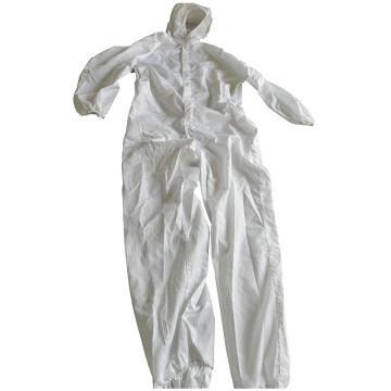 华涌 防静电连体服，HG103-4 L码 白色 四联套（连帽子，衣服，裤子，脚套） 售卖规格：1件