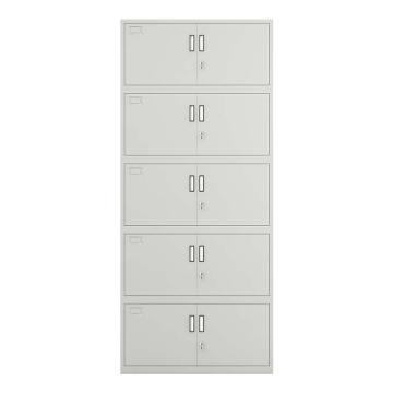 功成狮 分体五节档案柜，GUFD0722 900宽*390深*2030高 钢板厚度为0.8mm 灰白色 售卖规格：1台