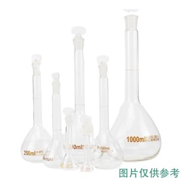 申迪 容量瓶，SLCG0008 250ml，高硼硅玻璃，白色 售卖规格：2只/盒