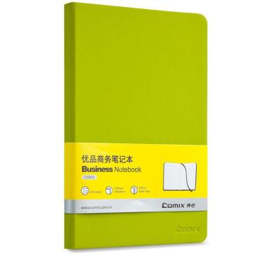 齐心 皮面笔记本，C5902绿 A5/122张 售卖规格：1本