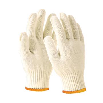Raxwell 600g黄本白棉丝手套，RW2108 本白，10针，均码 售卖规格：12副/袋