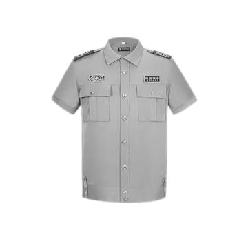 英格杰家 春夏季保安作训服制服可定制，JFBACY001，灰色短袖 160-190，（配标贴）下单备注尺码 售卖规格：1件