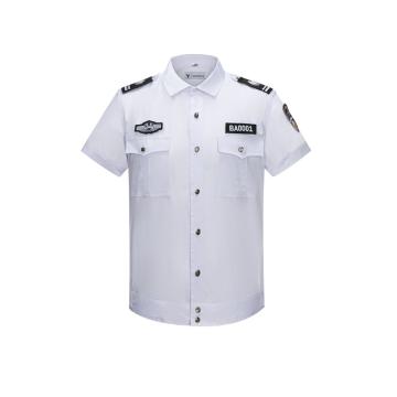英格杰家 春夏季保安作训服制服，JFBACY001，白色短袖 160-190（配标贴，下单备注尺码，印制需咨询） 售卖规格：1件