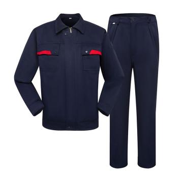 英格杰家 夏季薄款长袖防静电工作服套装，GYJ6611，藏蓝色长袖 160-190，下单备注尺码 售卖规格：1套
