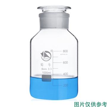蜀牛 高硼硅白大口试剂瓶，1000ml，B-005705 售卖规格：1个