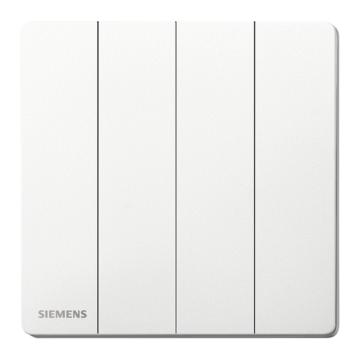 西门子/SIEMENS 16AX四位单控开关，5TA31423NC01 雾沙白 荟辰acus系列 售卖规格：1个