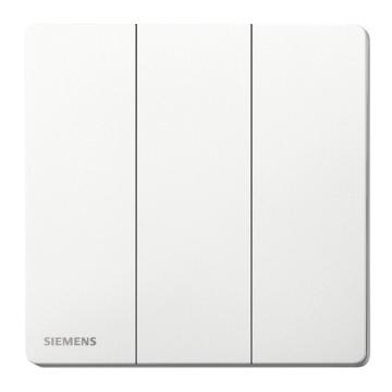 西门子/SIEMENS 16AX三位单控开关，5TA31323NC01 雾沙白 荟辰acus系列 售卖规格：1个