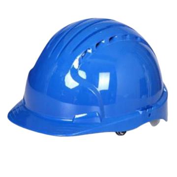 洁适比/JSP 安全帽，01-9013 威力9，ABS，T类安全帽，蓝色（滑扣式），配08-1009无杯下颚带 售卖规格：1顶