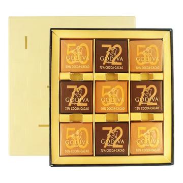 歌帝梵 商务片装巧克力，9片装45g (一件代发) 售卖规格：1盒
