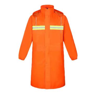 安赛瑞 户外反光连体雨衣 荧光橙，180，360007