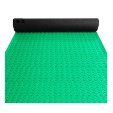 爱柯部落 PVC维稳C型防滑地垫，钢化纹 1.3*15m*3mm 地板胶垫绿色