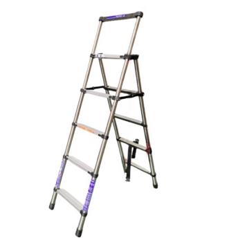 谦格 不锈钢可折叠伸缩型登高爬梯，人字梯GRT03 6+7步梯 A字高150×宽47.5cm 售卖规格：1个