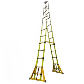 谦格 玻璃钢绝缘便携式可折叠伸缩登高爬梯，人字梯SRT07 梯长500×宽48cm 售卖规格：1个