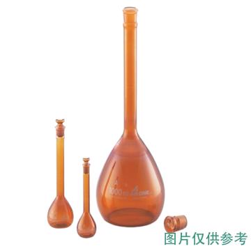 亚速旺/Asone 容量瓶，1-8564-30-57 1000ml，A级，茶色，附中文校准证书 售卖规格：1个