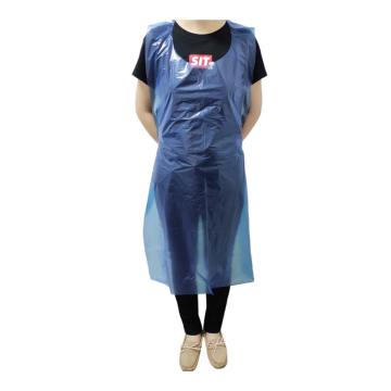 安赛瑞 一次性塑料围裙 蓝色均码，100条装，11377