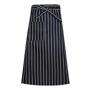 安赛瑞 厨师围裙，3F00145 单兜黑白条，均码 售卖规格：1件