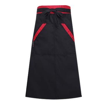 安赛瑞 厨师围裙，3F00147 双兜黑色，均码 售卖规格：1件