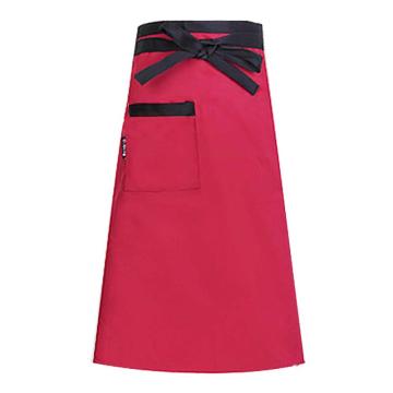 安赛瑞 厨师围裙，3F00144 单兜红拼黑，均码 售卖规格：1件