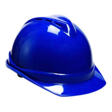添盾 V型ABS透气型近电报警器安全帽（带透气孔，旋转式帽衬，Y型下颚带），TD-HT11，蓝色 售卖规格：1顶