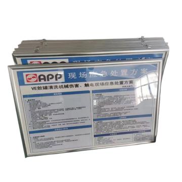 功成狮 风险告知牌（内容定制），60*90cm，铝框，GSSI0352 售卖规格：1张