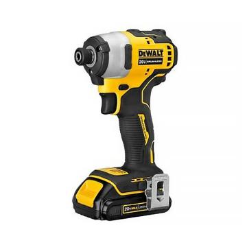 得伟/Dewalt 锂电无刷冲击起子机，DCF809M2 ，6.35mm六角夹头 300W，18V/20 MAX，4.0Ah，两电一充 售卖规格：1台