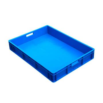 Raxwell EU周转箱EU8612,800×600×120mm,蓝色，RHSS4455 售卖规格：1个