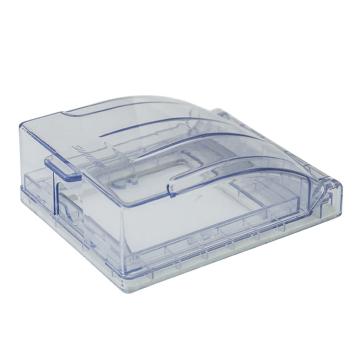 西野 86型暗装开关插座防水盒（透明）防溅盒，100*122*40mm 蓝色 售卖规格：1只