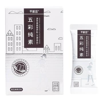 早颐园 果蔬粉，黑芝麻黑豆味 200g（20g*10） 售卖规格：1盒