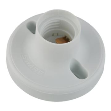 西野 小型80mmE27螺口平圆灯座，SHB-E27H-82-01 80*50mm 白色 售卖规格：1只