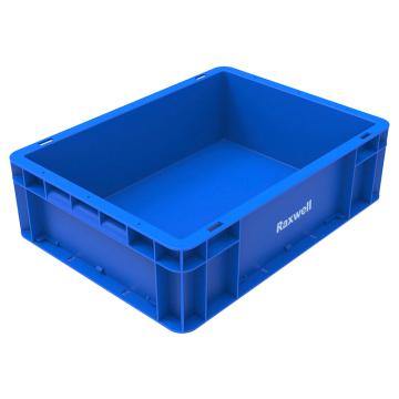 Raxwell EU系列蓝色周转箱EU4311，RHSS4006 尺寸(mm)：400×300×120 售卖规格：1个