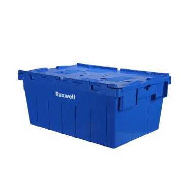 Raxwell 蓝色斜插箱,可插式周转箱,外尺寸(mm),600×400×265，TK64265,RHSS4044 售卖规格：1个