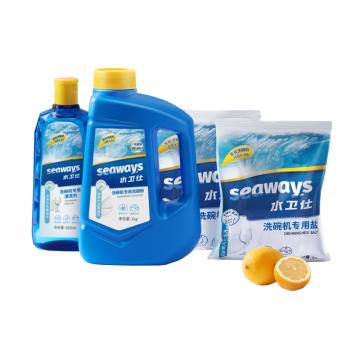 水卫仕 家庭清洁套装，F01J01Y02 洗碗粉1Kg×1瓶+漂洗剂500ml×1瓶+洗碗盐500g×2袋 售卖规格：1套