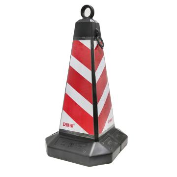 安赛瑞 方尖路锥，360×360×700mm禁止停车，红白反光交通安全反光路锥，25971 售卖规格：1个