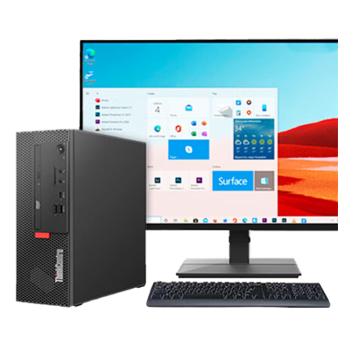 联想/Lenovo 台式机套机，ThinkCentre K70/i5-12400/16G/512GSSD /集显/无光驱/WiFi6/180W/3年上门/23.8英寸/黑色 售卖规格：1台