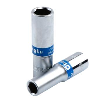 长鹿 12.5mm系列蓝带加长6角公制套筒(Cr-V)22mm，CL201222 售卖规格：1个