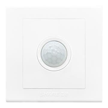 西野 S6系列 三线人体红外感应开关带消防，SH-RT-X6(3) 86*86mm；白色 售卖规格：1只