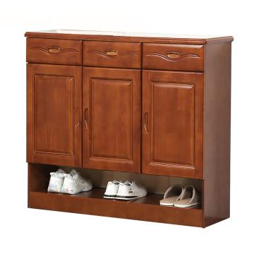 黎明 中式木质油漆三门鞋柜储物柜收纳柜1200*480*1060mm，JGNP-108L 售卖规格：1台